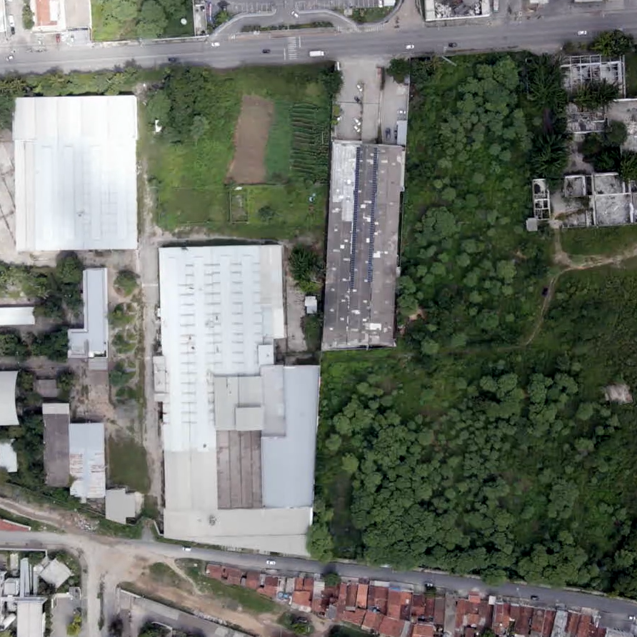 Visão aerea imovel felinto